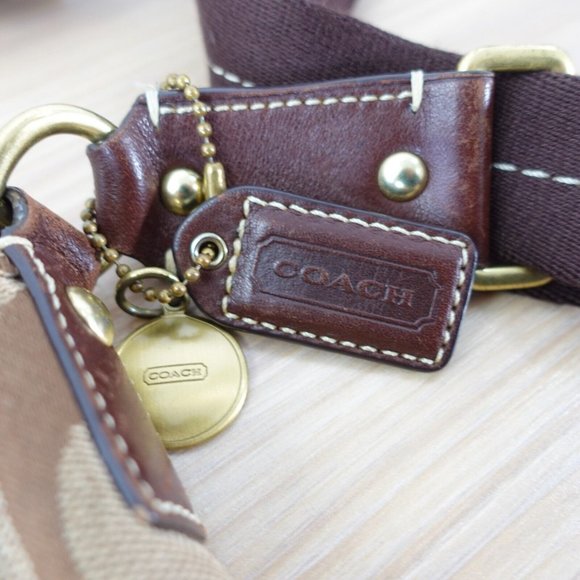 Coach Bag Womens Brown Crossbody Shoulder Purse Designer Monogram Logo Signature - Picture 12 of 16